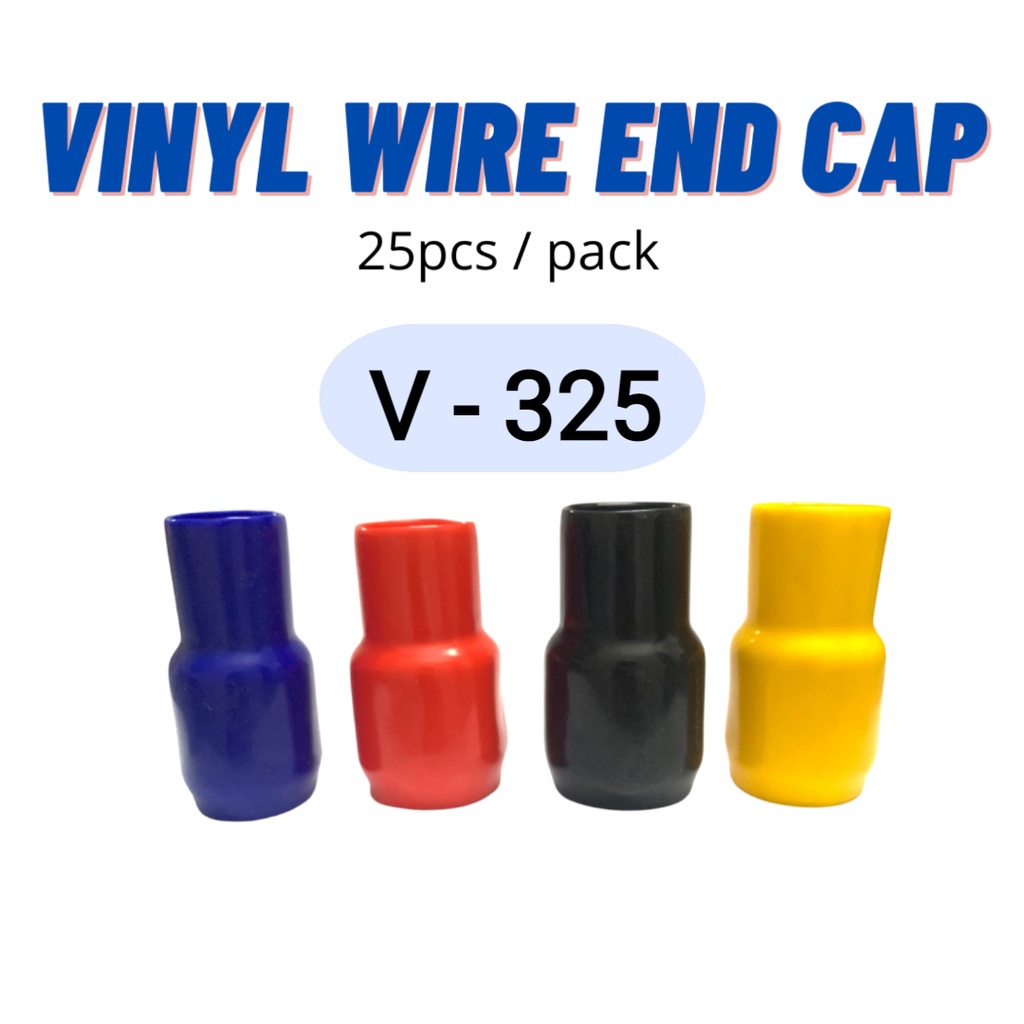 Vinyl Wire End Cap V-250 AWG#500MCM 25pcs/pack