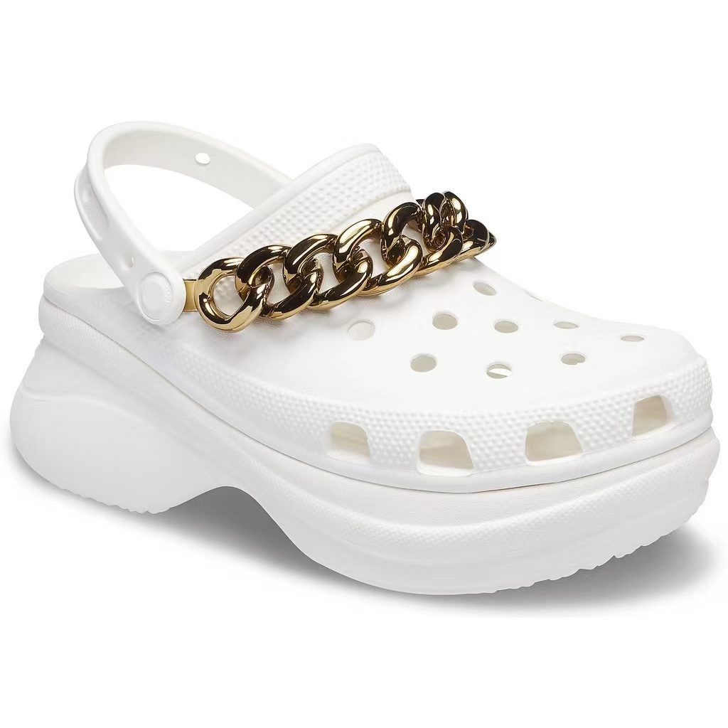 Crocs bae 2025 platform with chain