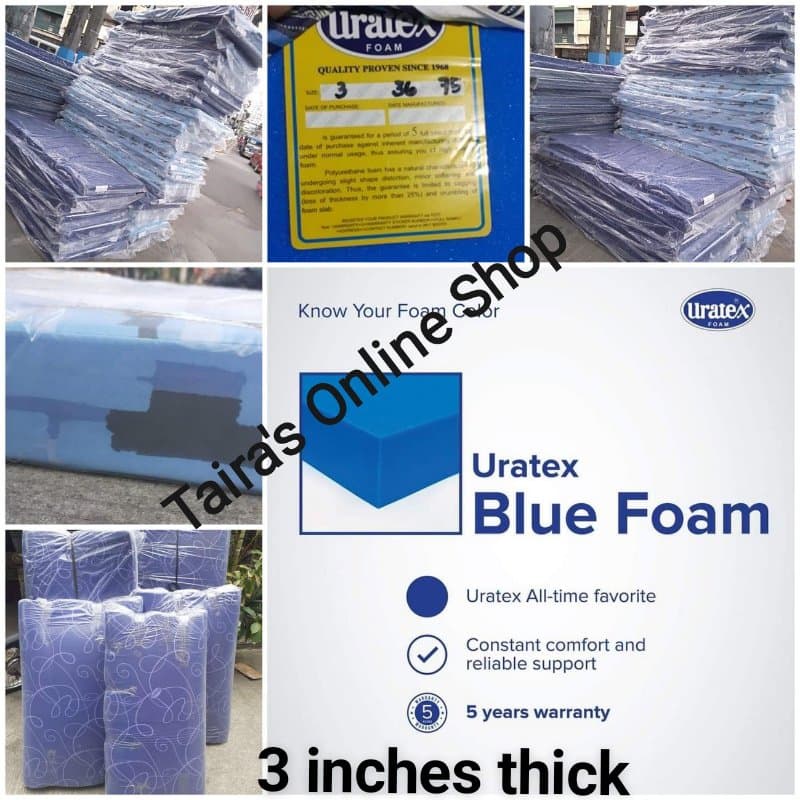 Uratex foam deals 3 inches price