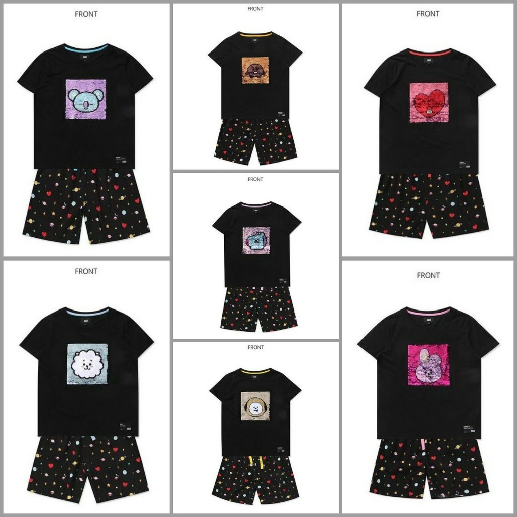 BT21 x Hunt Sequence Pajama Set Onhand Shopee Philippines