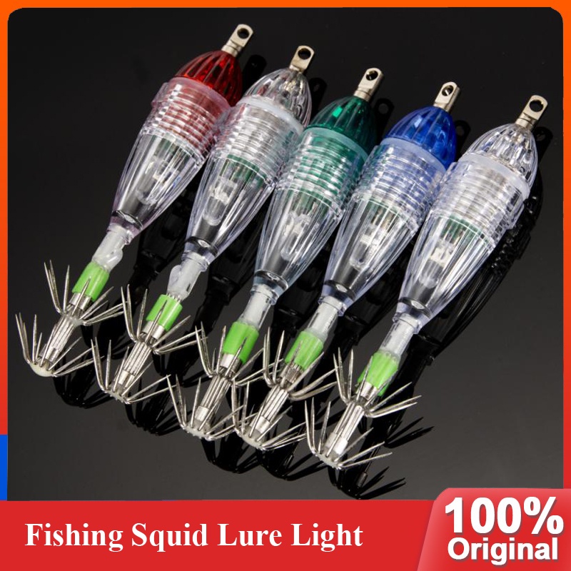 LED Fishing Lure with Hook Night Fish Attracting Flashing Fishing