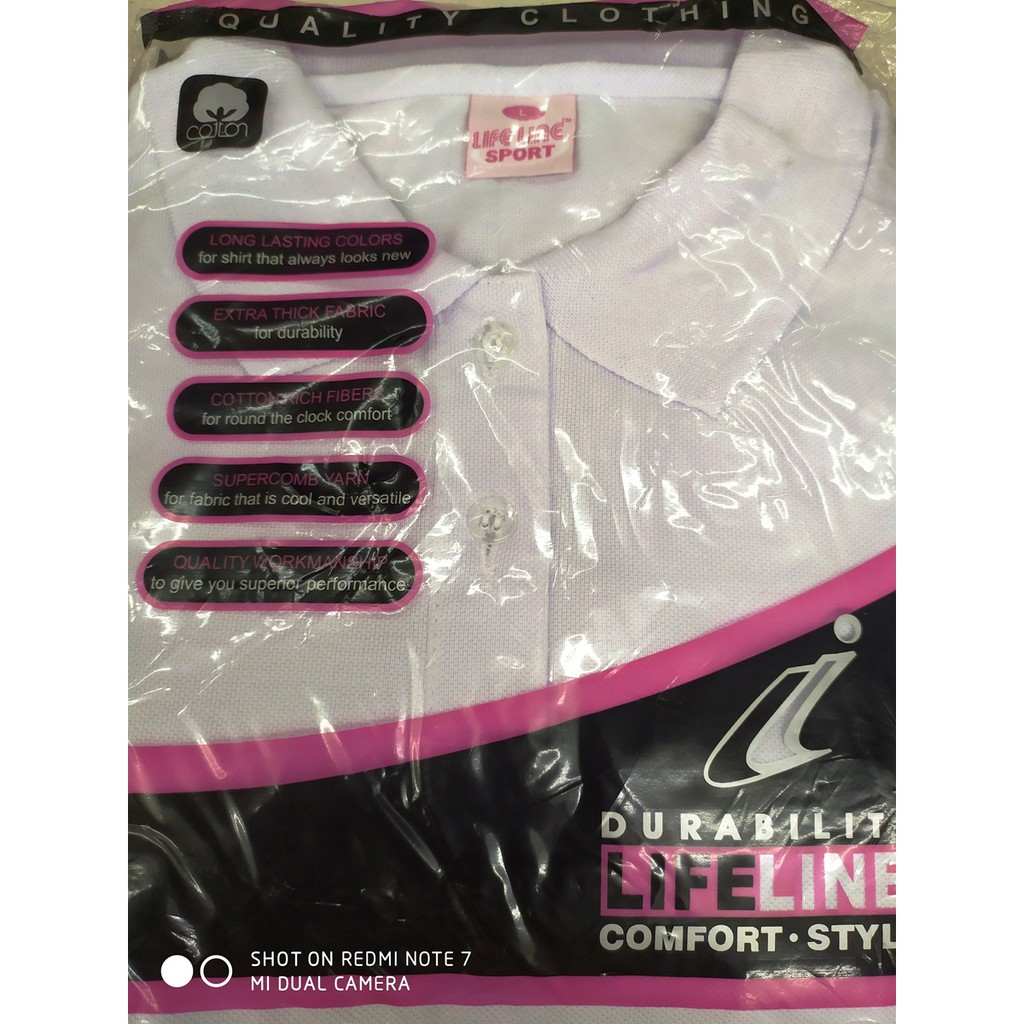 Lifeline Ladies White and Colored Polo Shirt (Petite Sizes)