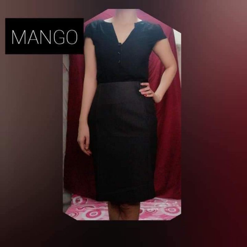 Mango suit black store dress