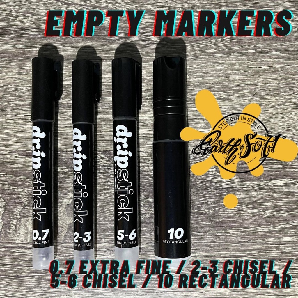 EMPTY MARKERS - REFILLABLE PAINT MARKERS - DRIP BY PHILOSCOPIC