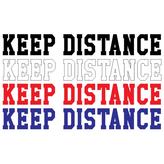 Keep deals distance sticker