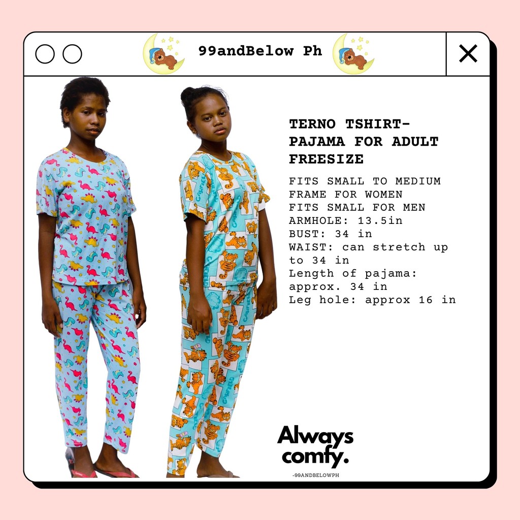 Terno discount pajama adult