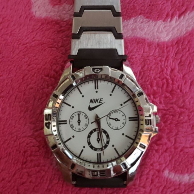 Nike stainless shop steel watch