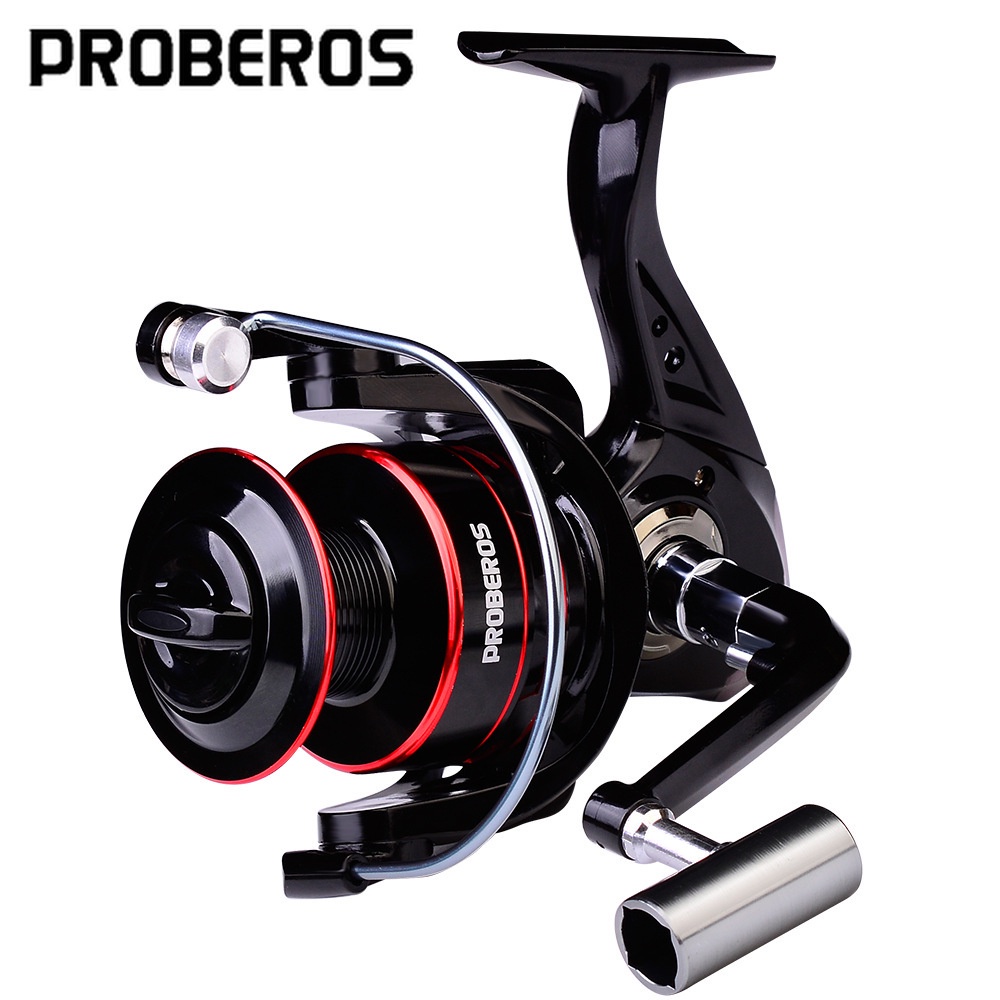 Proberos Spinning Reel 5.2:1 Fishing Metal Spool Handle Bait Shallow  Casting Jigging Rod Reels Gear Rm500 1000 2000 -7000