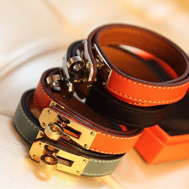 Hermes hot sale leather cuff