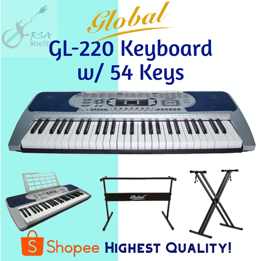 Original Global GL 220 54 Key Electronic Keyboard Shopee Philippines