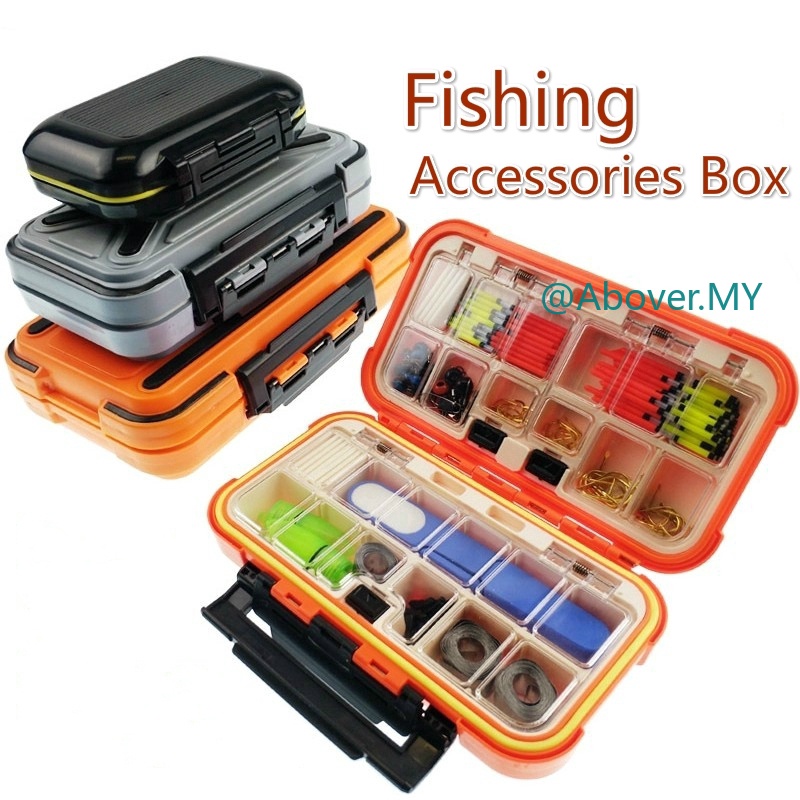 Fishing Tackle Box 30 Grids Compartments Fishing Accessories Box Waterproof  Double Side Bait Lure Hooks Storage Boxes