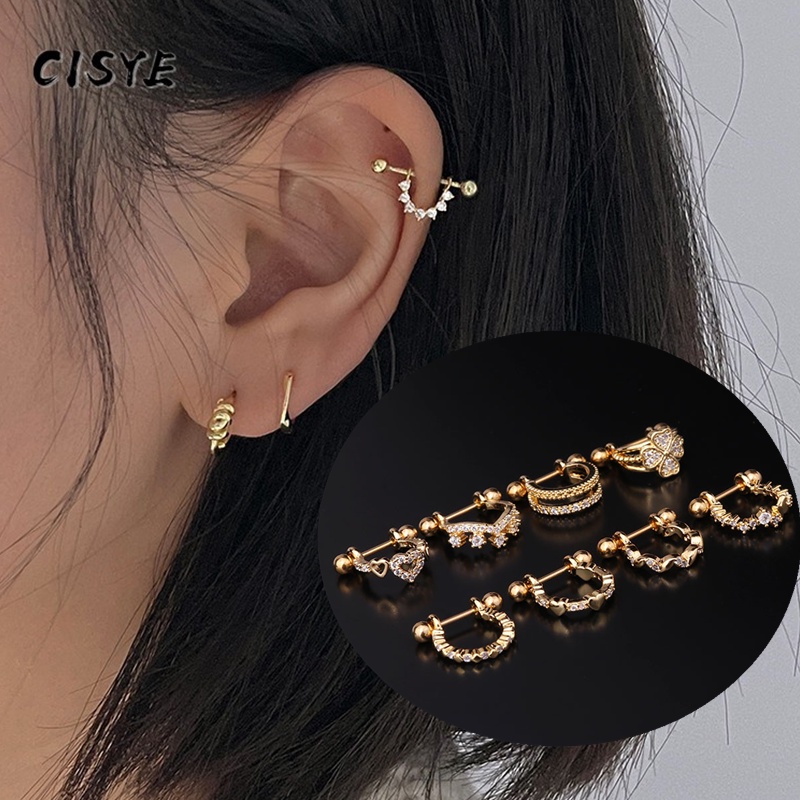 Korean deals helix earrings