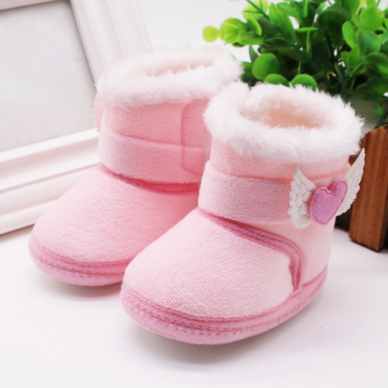 Baby Shoes Infant Girl Cotton Snow Boots Newborn Girl Anti-slip Mid-tube  Boot Warm Casual Toddler Shoes