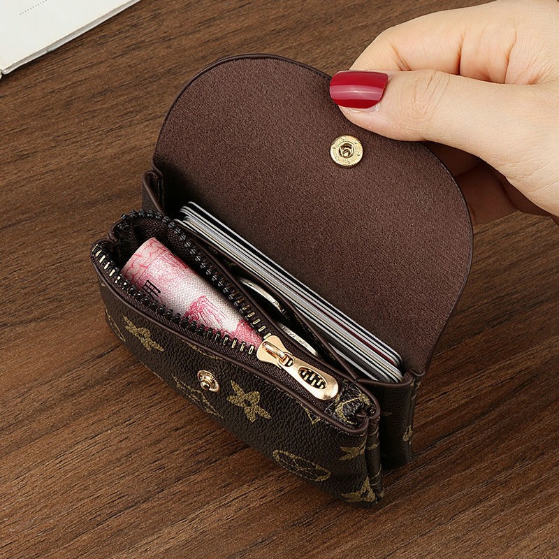 COD Simple Korean version of the card holder coin purse one female cute small ultra thin mini coin soft