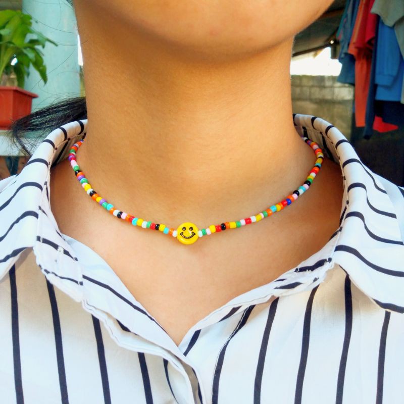 Smiley Beads Necklace | Shopee Philippines