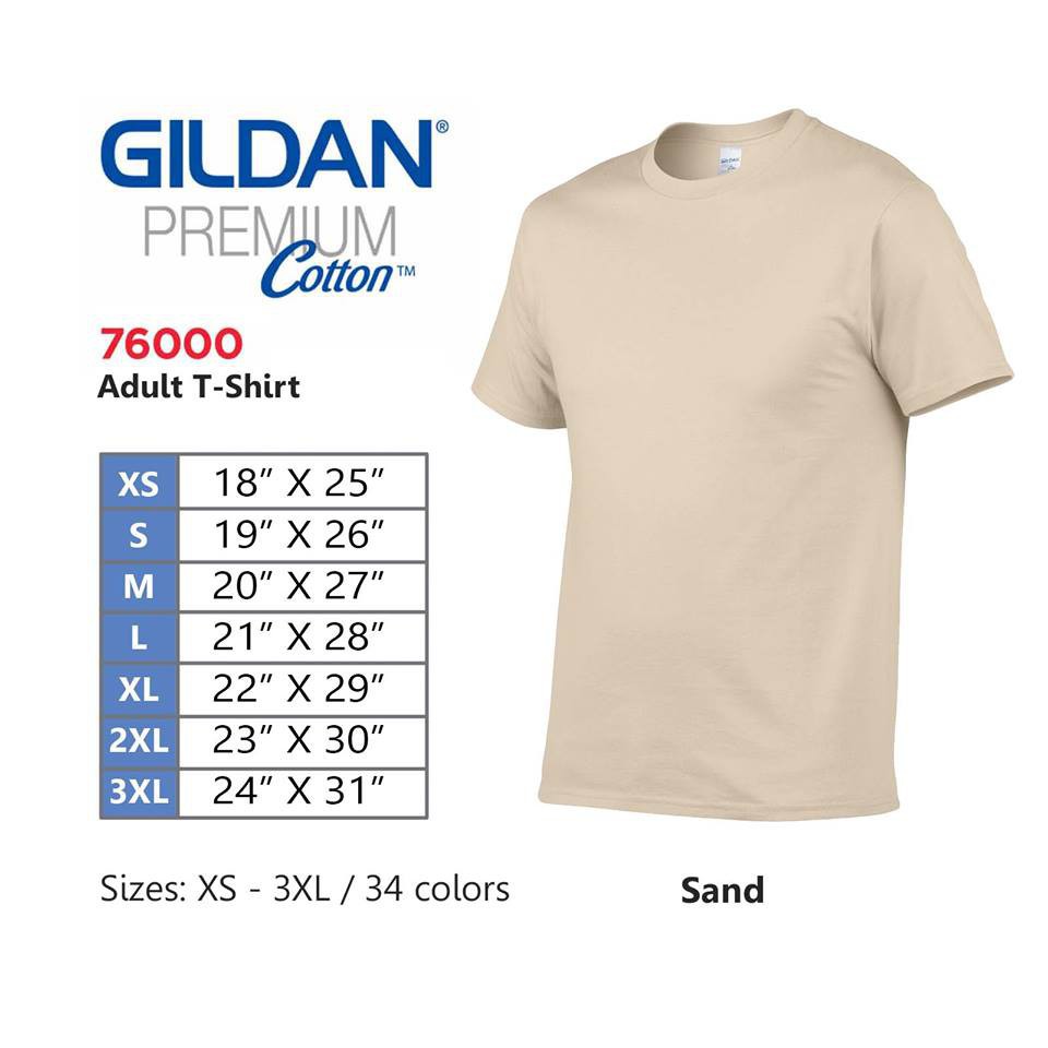 Gildan Adult Mens Premium Cotton Assorted 2XL Senegal