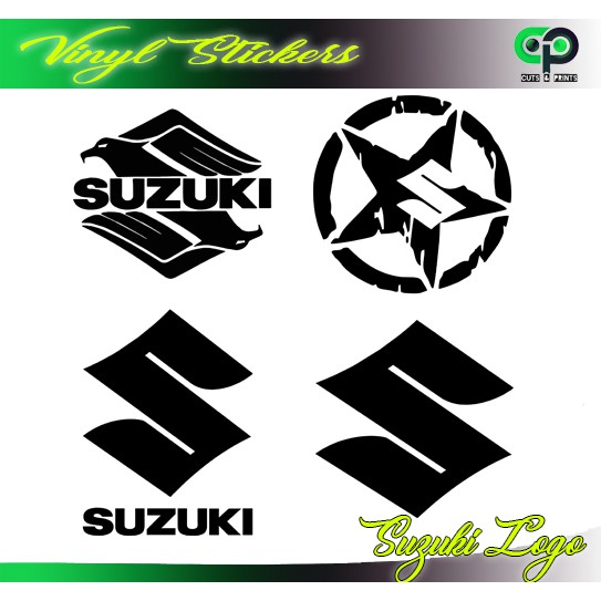 Aftermarket Suzuki Logo 12 Decal Yellow NOS 
