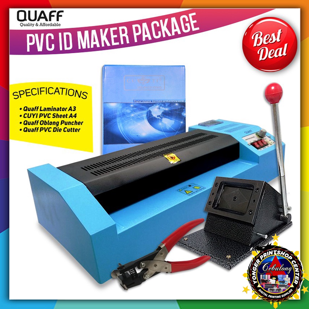 1 UNIT PVC ID MAKER PACKAGE SET LAMINATOR PVC DIE CUTTER PUNCHER