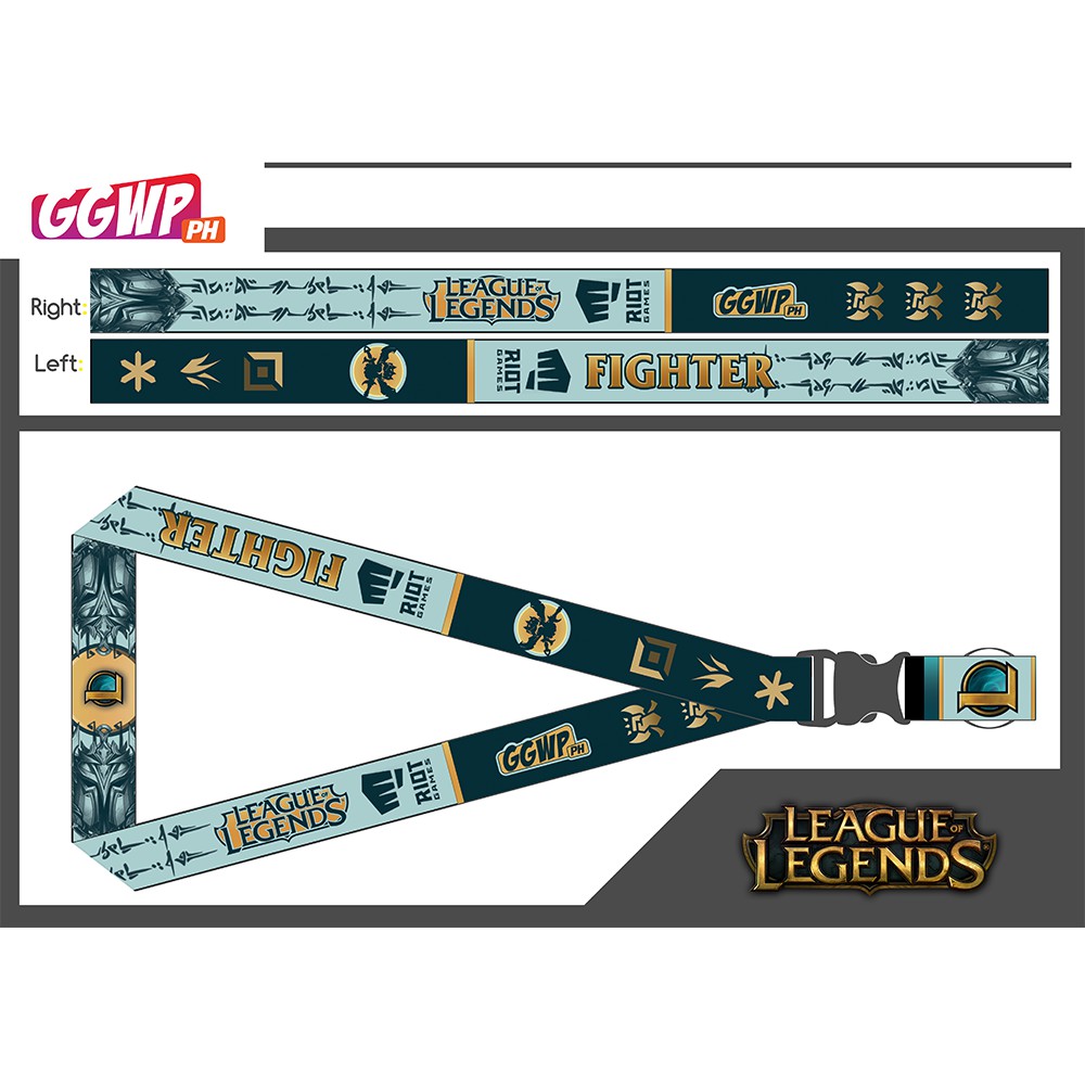 GGWP - League of Legends Roles High Quality Lanyard/ID Lace