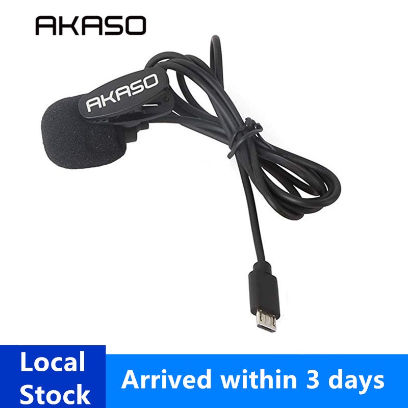 AKASO V50X External Microphone for AKASO V50X and Dragon Touch