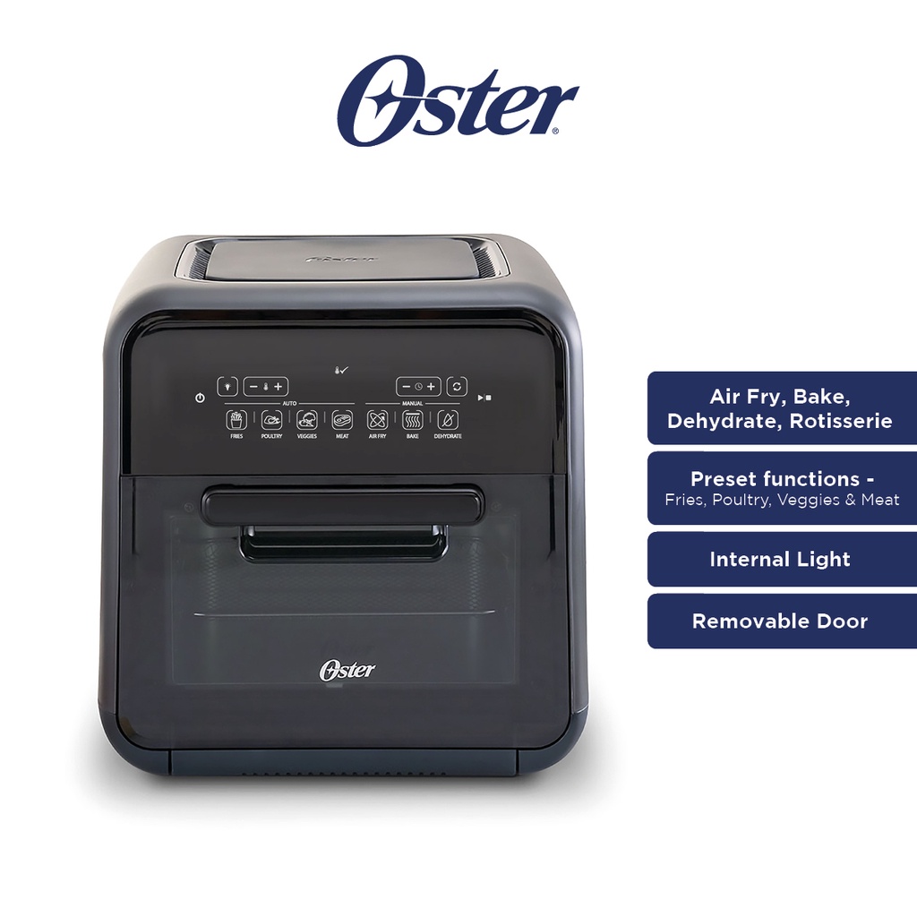 Oster 2086062 Air Fryer Oven & Multi-Cooker, Black