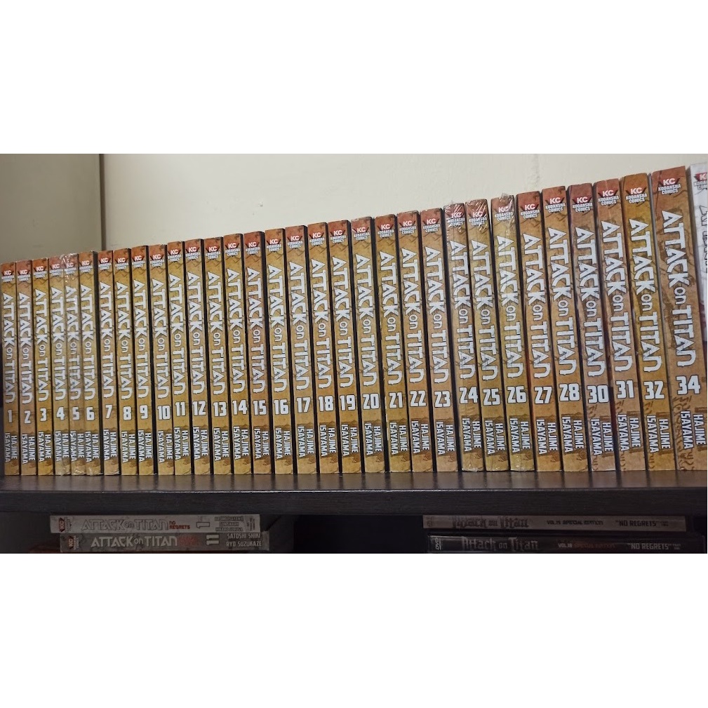 Attack on Titan Vol.1-34 Shingeki no Kyojin Japanese Manga comic