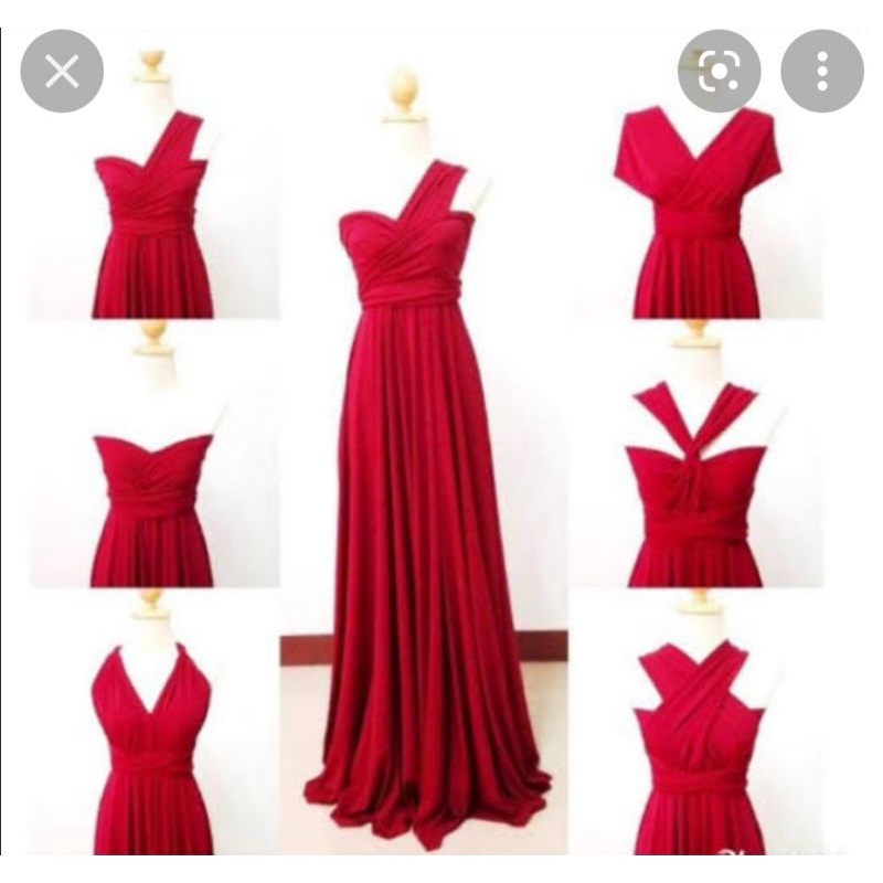 Red 2024 convertible dress