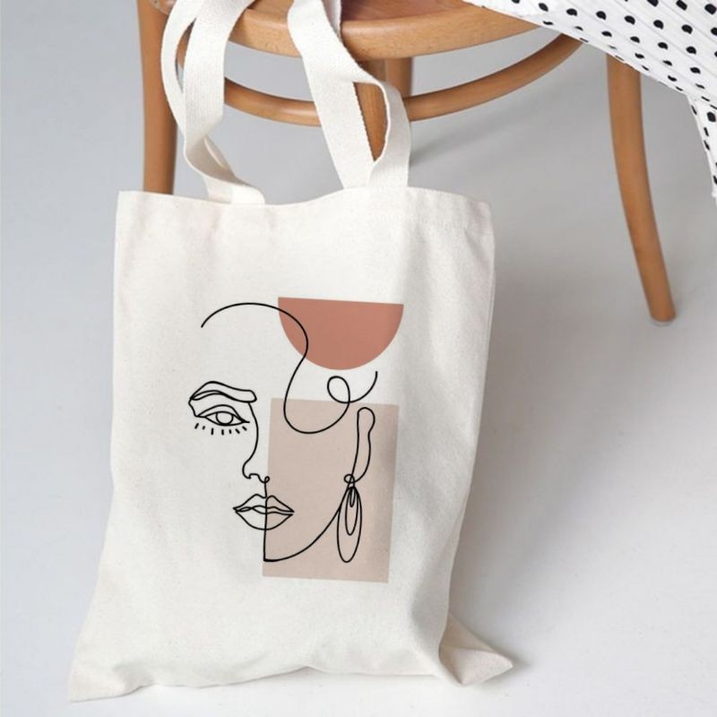 Canvas tote bag clearance design