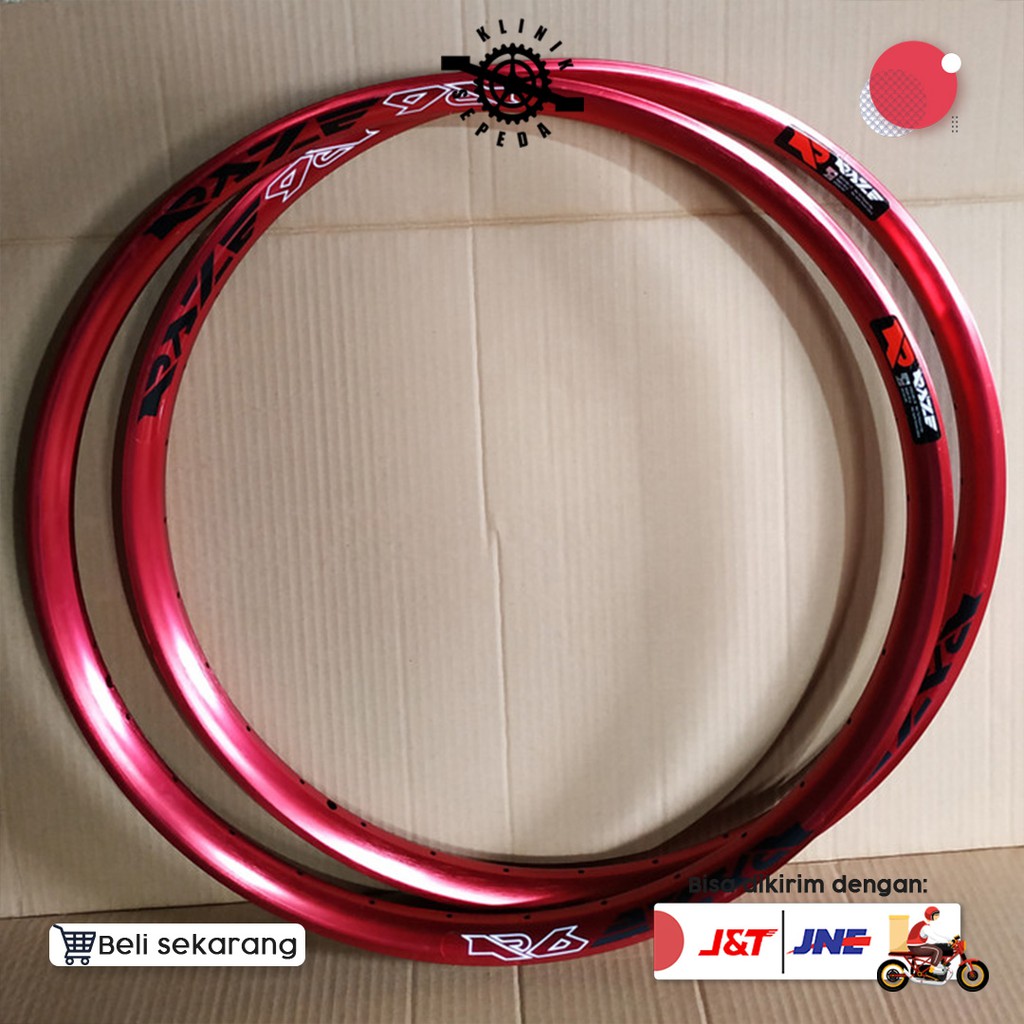 Rim Rims Raze Mtb 26 Red Black 32h Bicycle Components Bicycle Equipment New Shopee Philippines