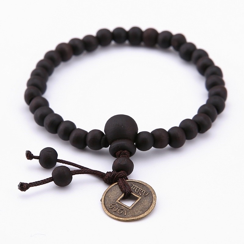 Wooden bead bracelet on sale buddhist