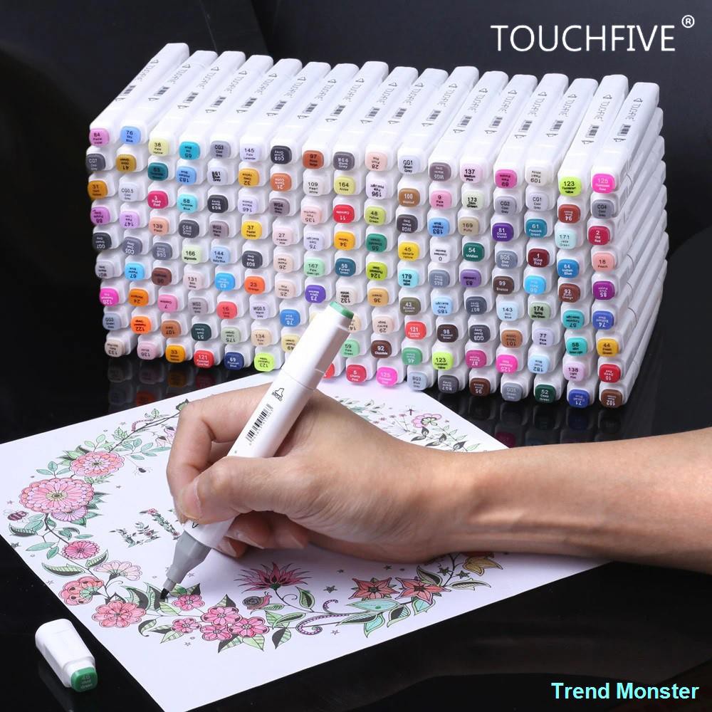 Touch Cool Twin Head Dual Tip Alcohol Based Art Markers Pen for Manga
