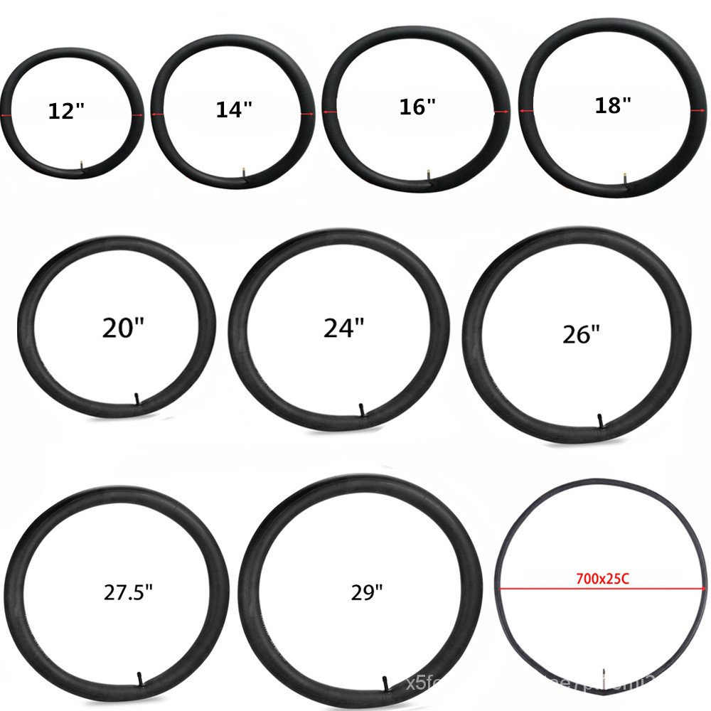 700c bike tube in inches