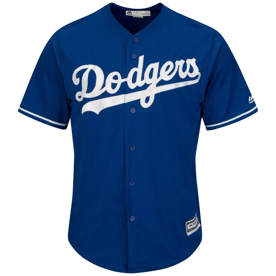 Mens Los Angeles Dodgers Baseball Jersey White Blue Grey