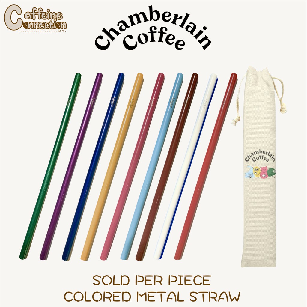 Chamberlain Coffee Stainless Steel Straw Set