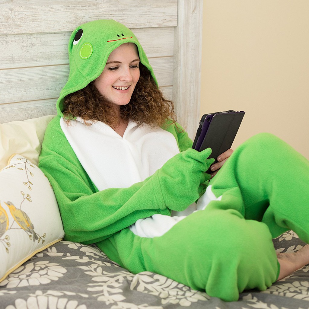 Frog Onesie Sleepwear Women Kigurumi Cosplay Costume Pajamas