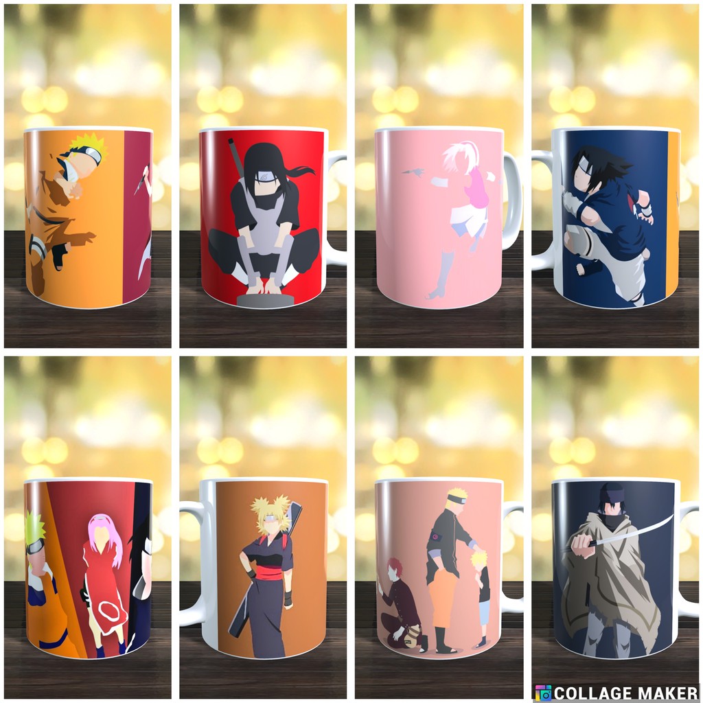 Mug Anime Naruto No. 14, Mug With Print, Naruto Uzuma, Kakashi Hatake,  Sakura Haruno, Driarai, 330