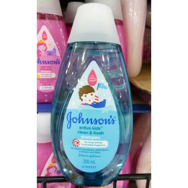 Johnson baby store shampoo active fresh