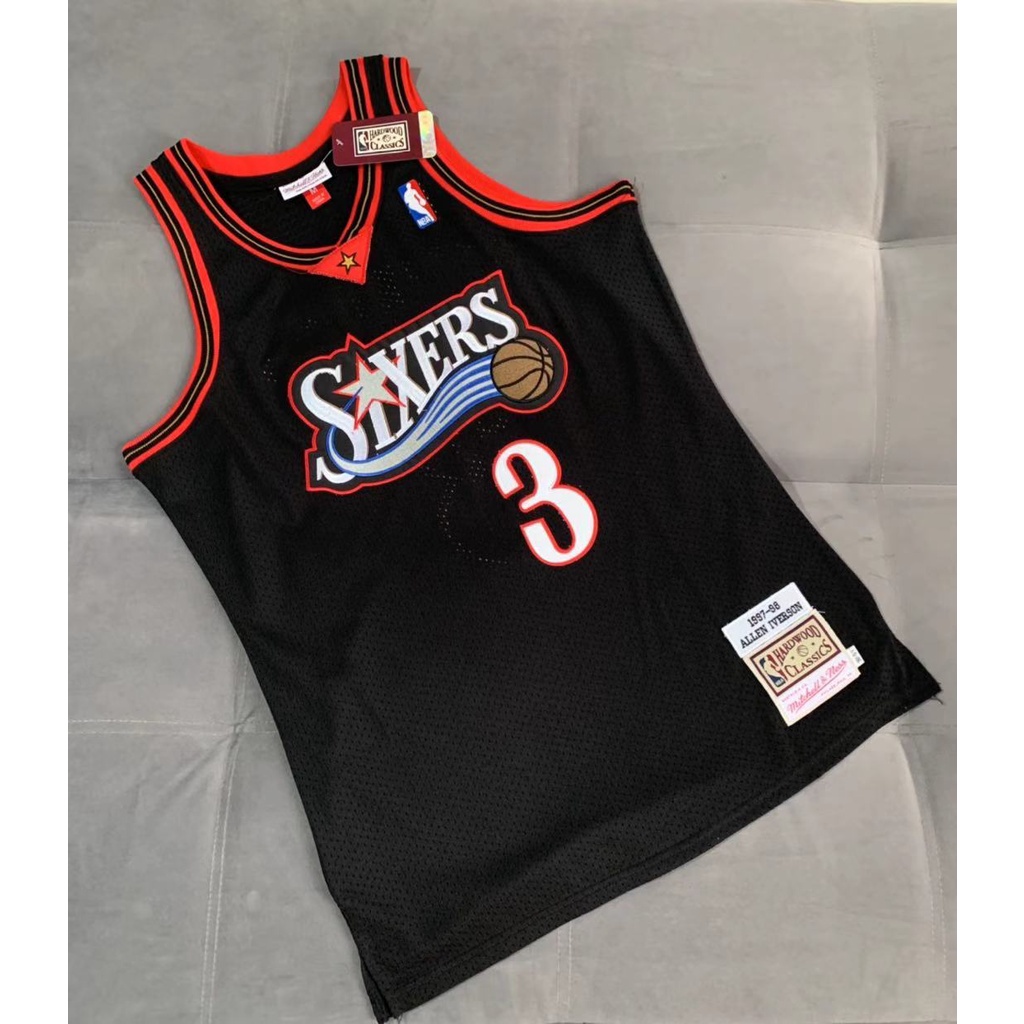 NBA Authentic Jersey Philadelphia 76ers 1997-98 Allen Iverson #3 –  Broskiclothing