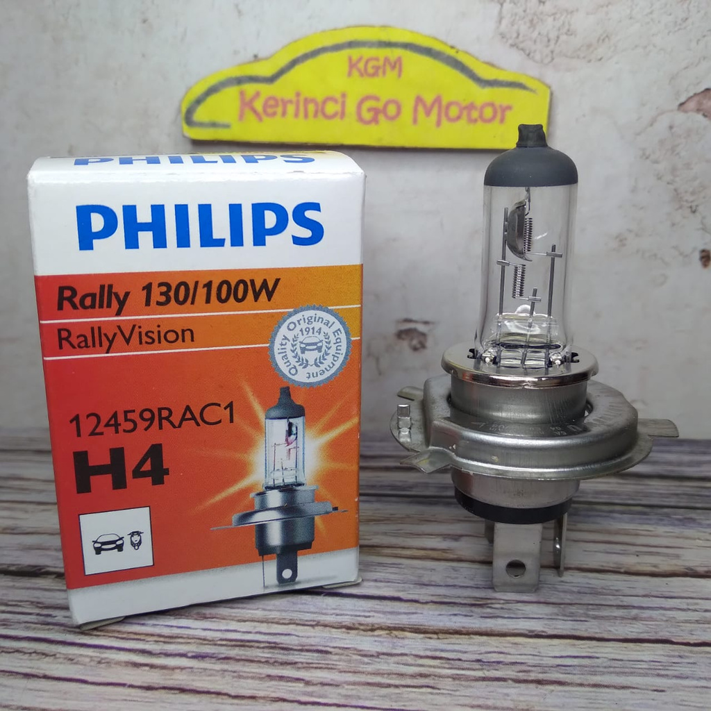 PHILIPS RALLY H4 HEADLIGHT BULB (130\100w)