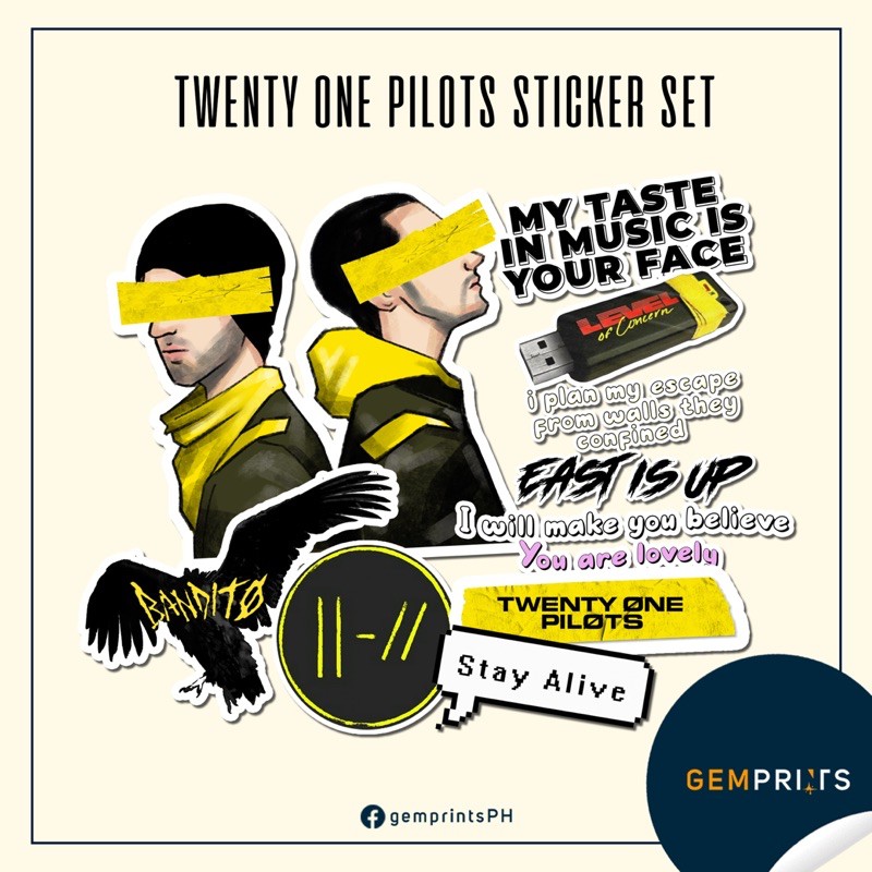 Twenty one pilots deals stickers