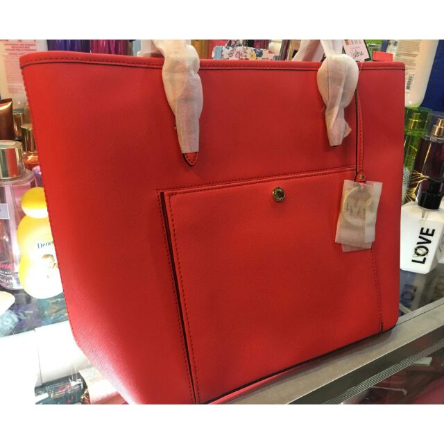 Michael kors tote outlet red