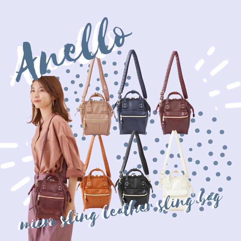 Anello Micro leather Sling bag