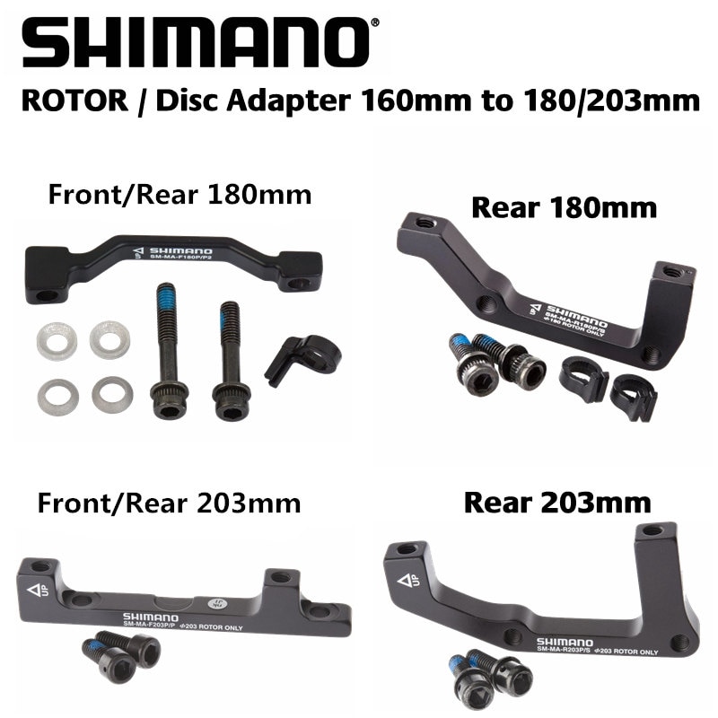 180mm rear rotor store adapter