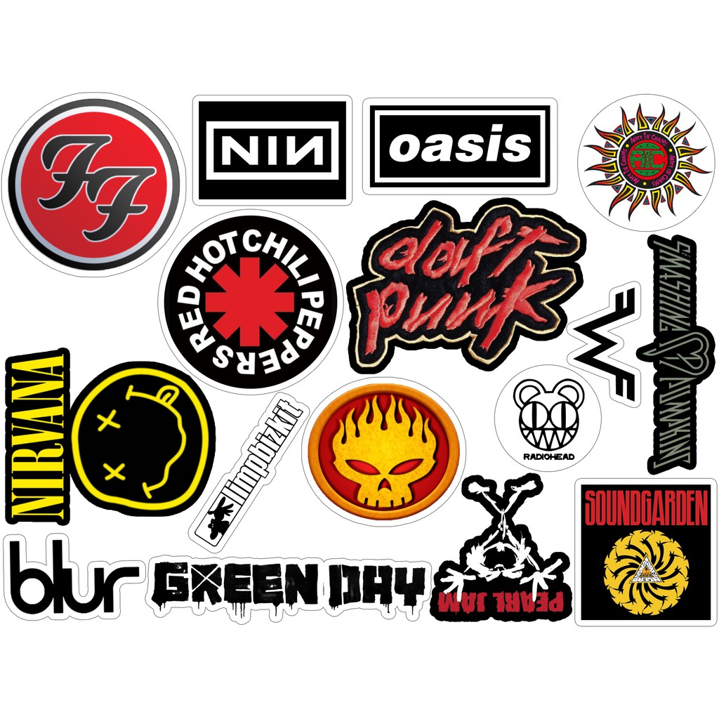 Punk Rock Band Stickers 