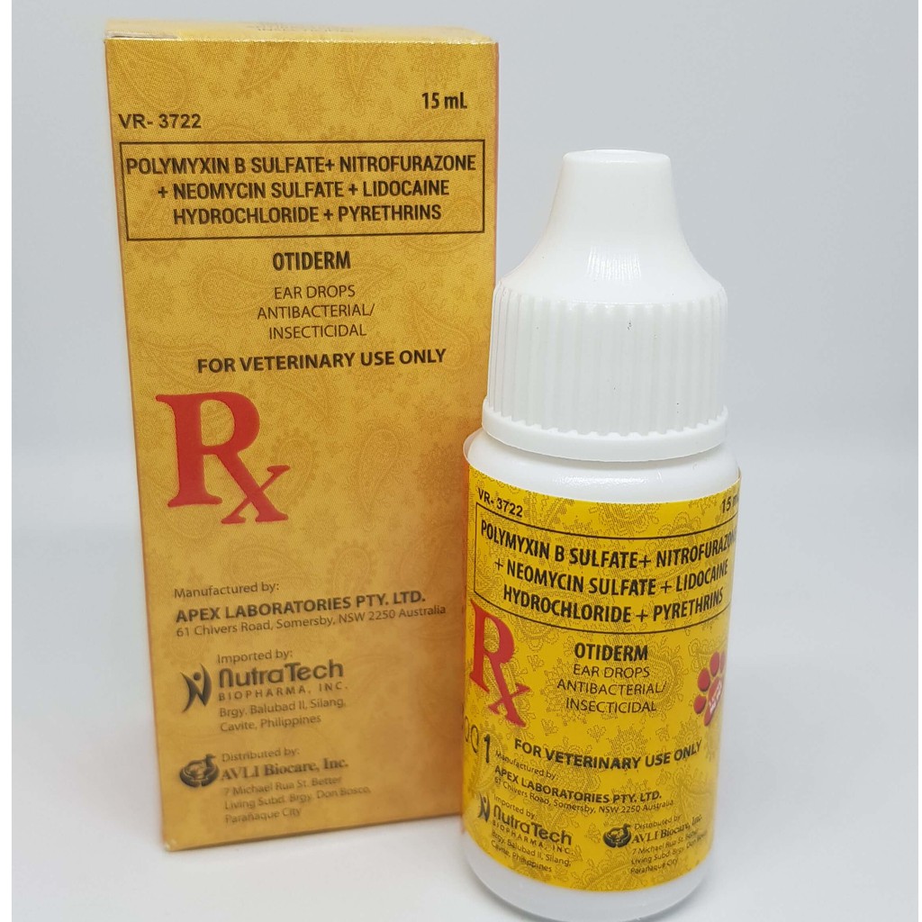 Otiderm antibacterial 2025 ear drops