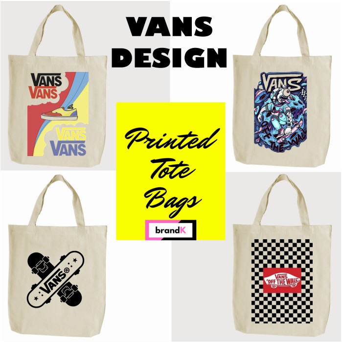 High Quality Canvas Tote Printed Bag Vans Inspired Prints Shopee