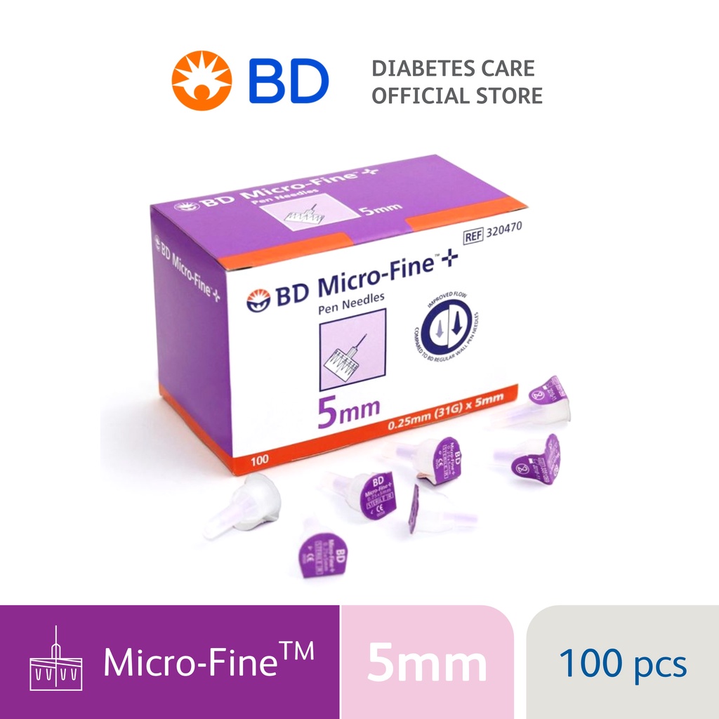 BD Micro Fine Insulin Pen Needles 5mm (Box of 100's)