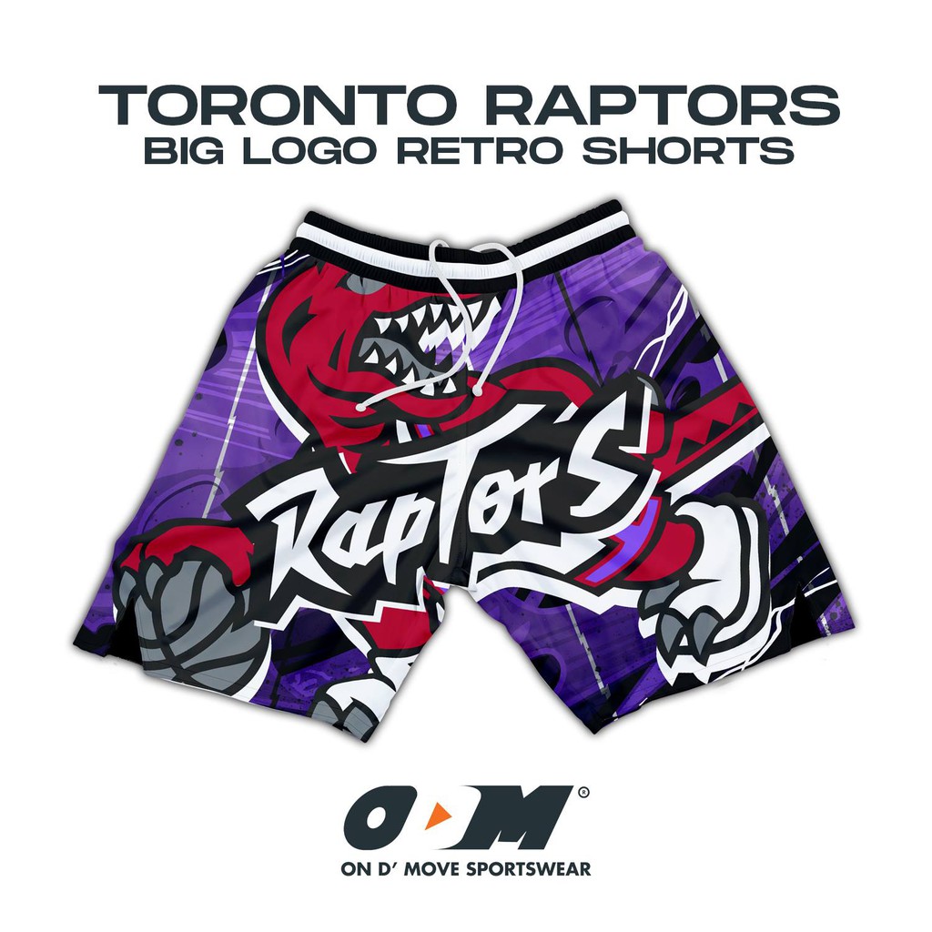 Old school best sale raptors shorts