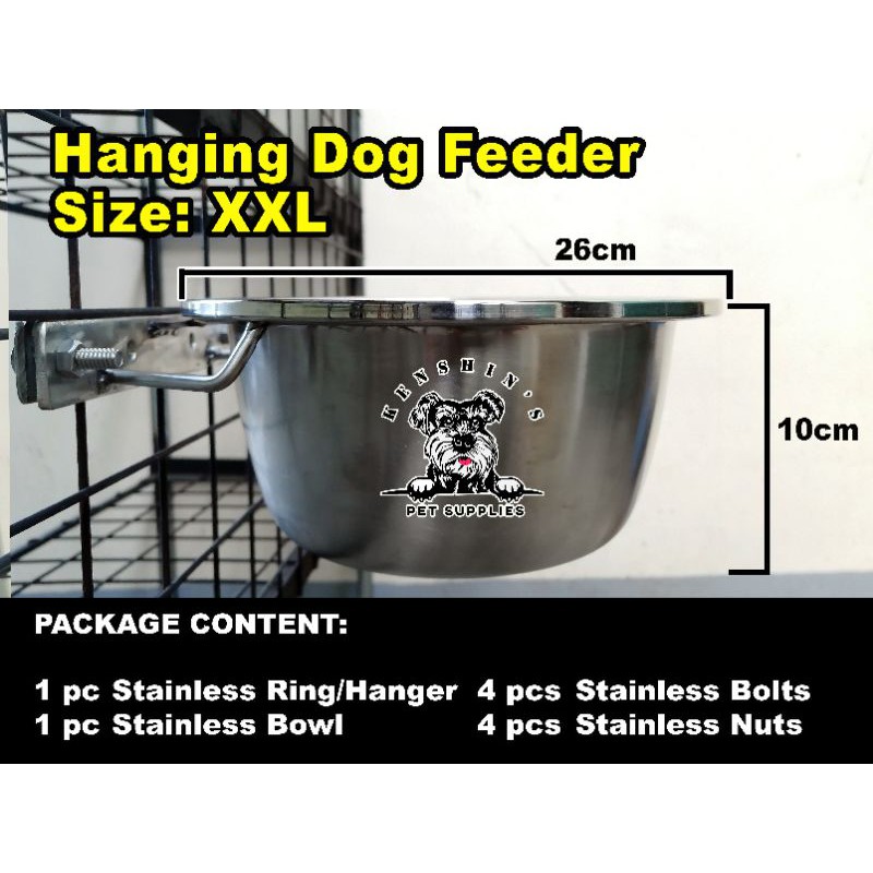 Hanging dog outlet bowl