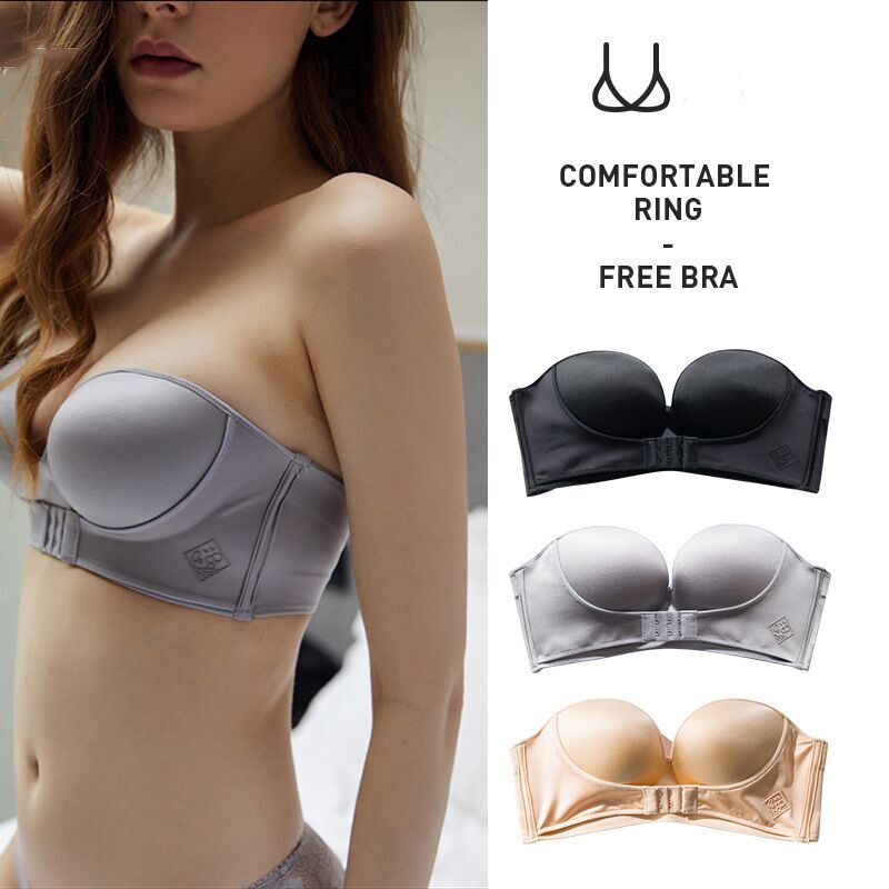 Finetoo Push Up Bra Women Strapless Sexy Lingerie Invisible